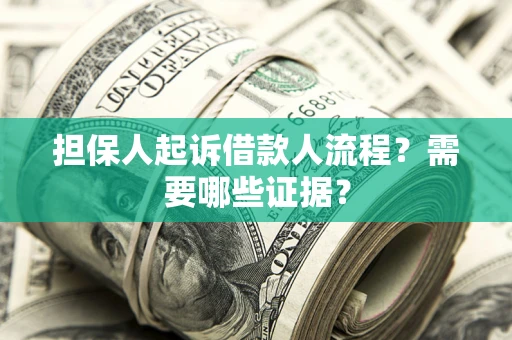 济南担保人起诉借款人流程？需要哪些证据？