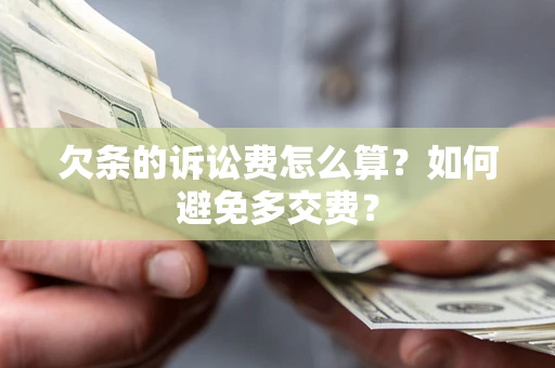 济南欠条的诉讼费怎么算？如何避免多交费？