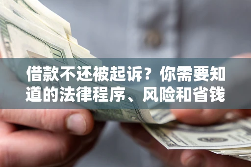 济南借款不还被起诉？你需要知道的法律程序、风险和省钱技巧